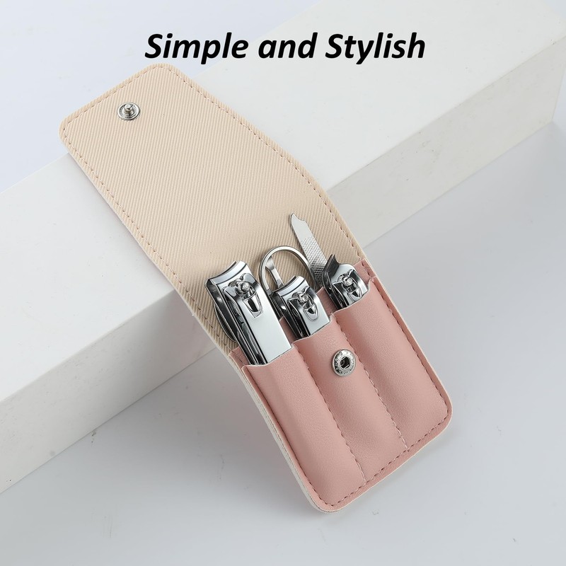Nail Clippers Set for Women Gift 6 Pcs Case Nail