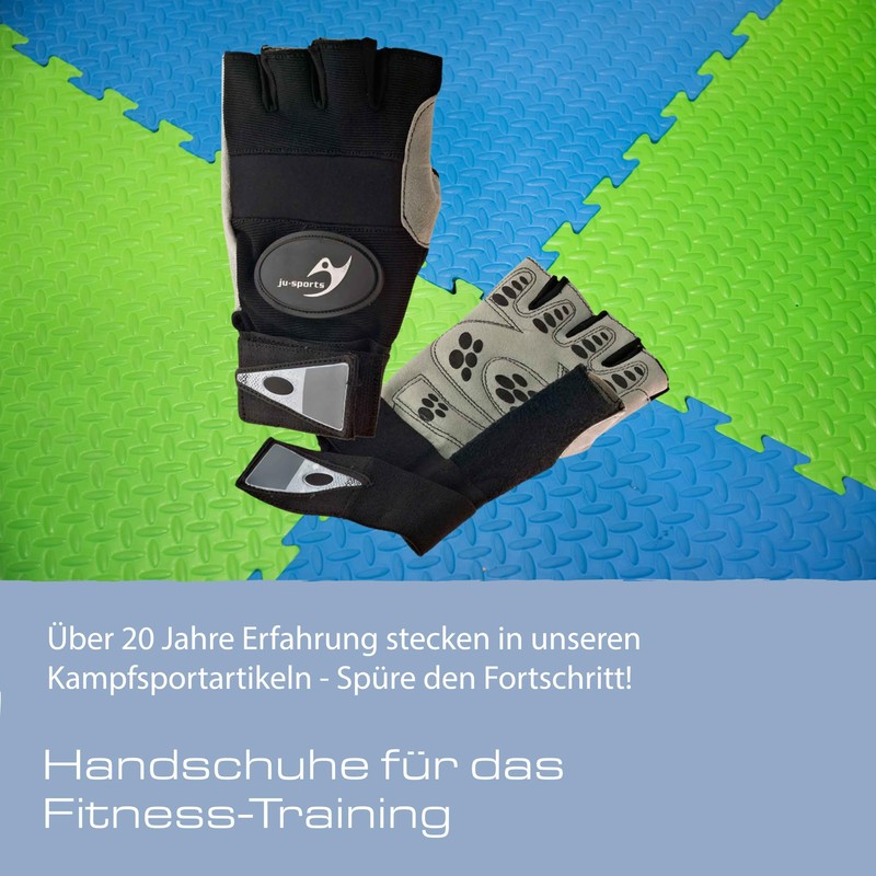 Ju-Sports Fitness Gloves Professional Black Large
