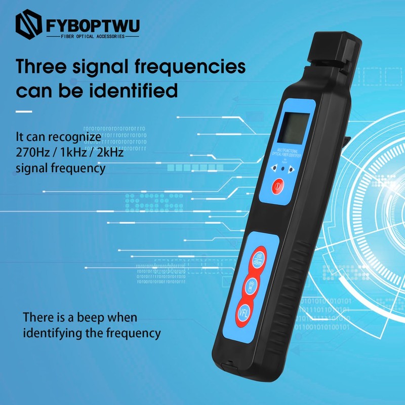 FYBOPTWU - Live Optical Fiber Identifier with Wave Respond 800-1700nm