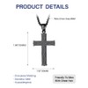Jurikko Celtic Irish Knot Cross Necklace for Men Boys Stainless