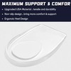 2Pairs Plantar Fasciitis Heel Cups,Shock Absorption Orthotic Inserts,Heel Lifts for