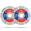 WORKPRO 2-Pack 115mm Diamond Cutting Discs, Segmented Diamond Saw Blades