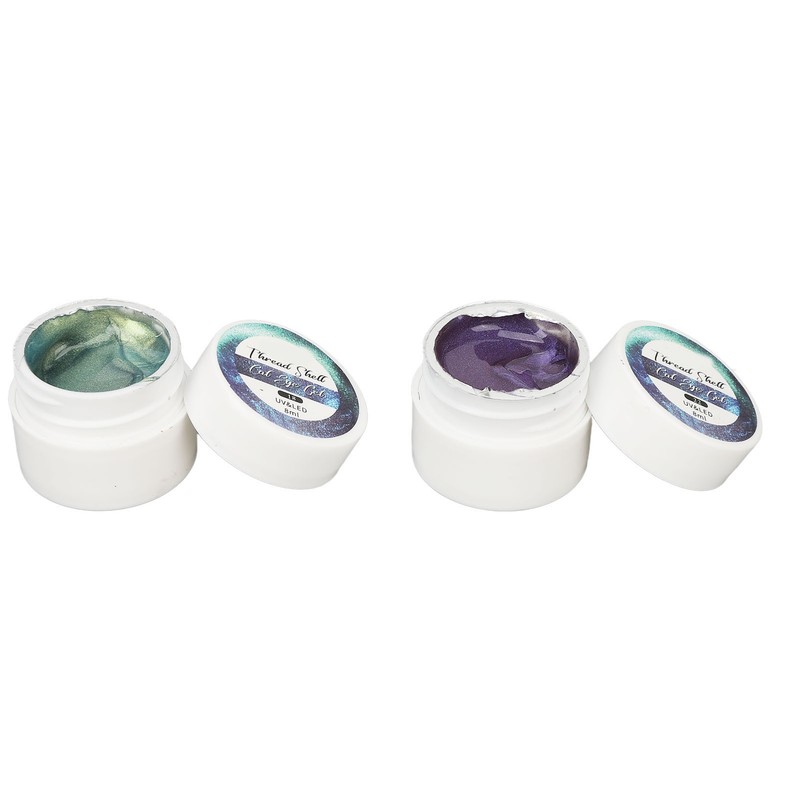 Holographic Nail Polish Set 8 Colors Glitter Smoothing Texture Nail