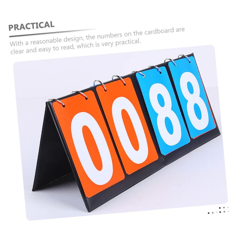 KOMBIUDA Scoreboard Reusable Scoreboard Portable Score Keeper for Basketball Game