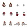 LUX ACCESSORIES Christmas Polar Bear, Seal, Penguin, Candy Cane, Present,