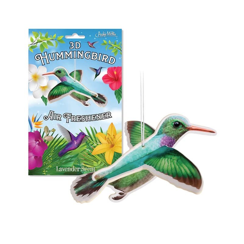 Archie McPhee 3D Hummingbird Air Freshener - Lavender