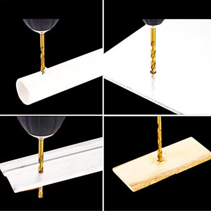 13 PCS Quick Change HSS Titanium Drill Bits Hex Shank