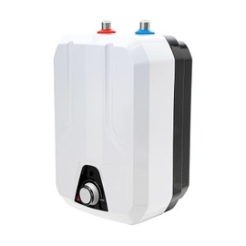 Electric Water Heater, 1500W Mini Instant Hot Water Heater 2.1 Gallon Small Under Sink Tank with Overheating Protection for Garages, Kitchens, Apartments, Rvs