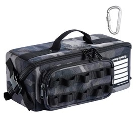 ROUGH ENOUGH Small Tool Bag Organizer Box Heavy Duty for Men Electrician Mechanic Technician Carpenter Outdoor Tactical Camp Enthusiast Camo Black