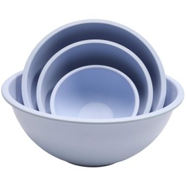 Chef Craft Eco Bamboo Fiber Mixing Bowl Set, 4 Piece Set, Blue