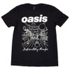 Men's Oasis Definitely Maybe Line Drawing T-Shirt Large Black