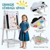 HONEY JOY Art Easel for Kids, Foldable Height Adjustable Double-Sided
