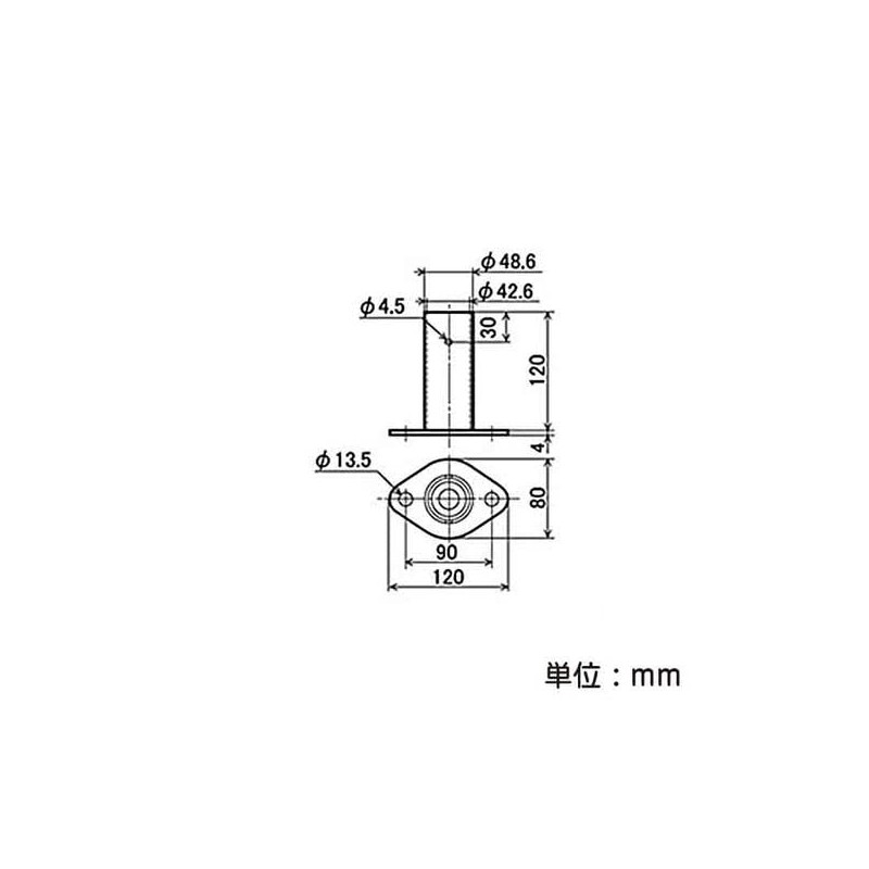 Yazaki Kako Φ42 Erector Pipe Stand EL-1206SA S