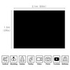 xisho Black Screen Backdrop 6.6×5ft Portrait Background 100% Polyester Collapsible