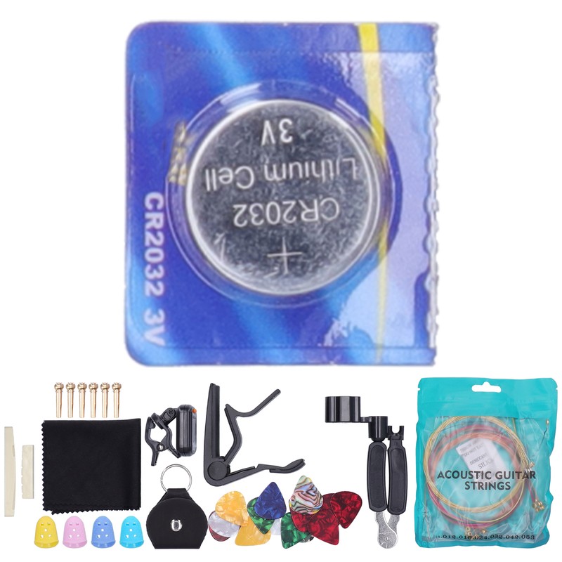50Pcs Guitar Accessories Kit Strings Picks Capo Finger Cot Tuner