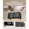 ROCAM Digital Alarm Clocks for Bedrooms with 5-Levels Brightness Dimmer,