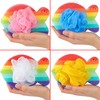 BRUBAKER Set of 4 Bath Sponge Shower Sponge Rainbow Fish