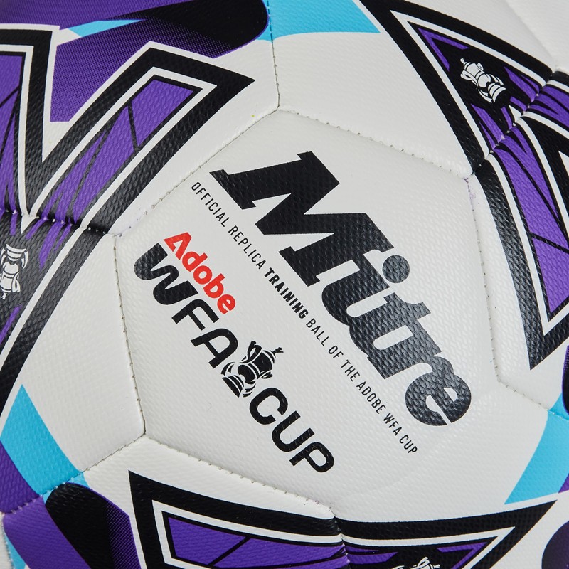 Mitre FA Cup Unisex Adult Football White/Purple/Green, 3