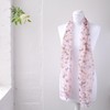 Basic Sense Butterfly chiffon Neck scarf, Peach Pink