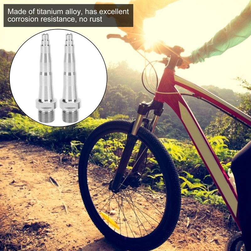 Bike Pedal Spindles Axle Titanium Alloy Bicycle Pedal Axle Replacement