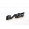 GMC 1PC Gloss Black Rear Tailgate V6 Emblems Badge Fit
