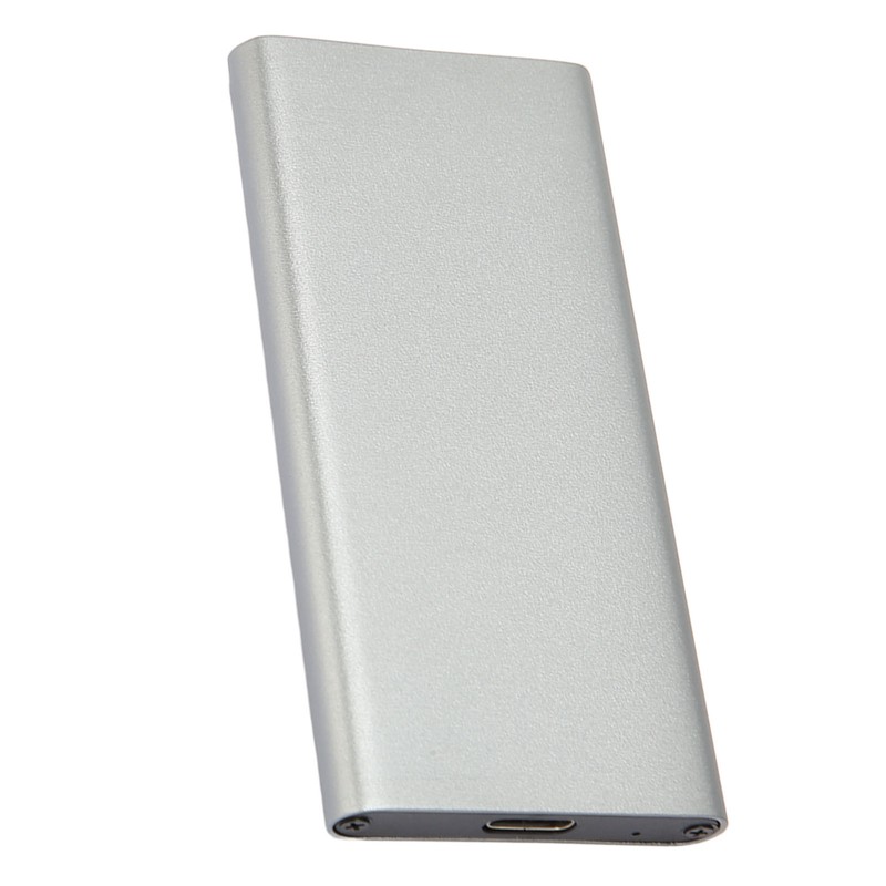 Tyep C to MSATA Enclosure Aluminum Alloy USB3.1 Gen2 Type