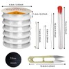 AOT 6 Rolls Elastic Cord Beading Thread with Threading Tool,