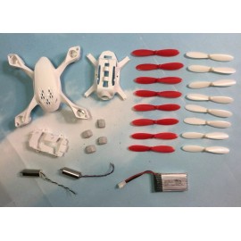 Hubsan X4 H107D Drone Ultimate Value Crash Pack H107D-A07 Battery Motors Blades
