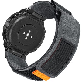 hemsut h Watch Bands Compatible with T-Rex/T-Rex 2/T-Rex Pro/T-Rex Ultra, Millitary Soft Suede Leather Strap With Hook and Loop Design and Tools included