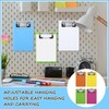 4 Pcs Mini Clipboard 4 x 6 Inch, Small Clipboard,