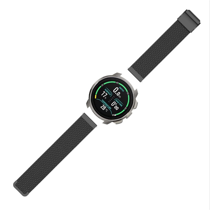 GIOPUEY Strap Compatible with Suunto Ocean, Braided Stainless Steel Strap