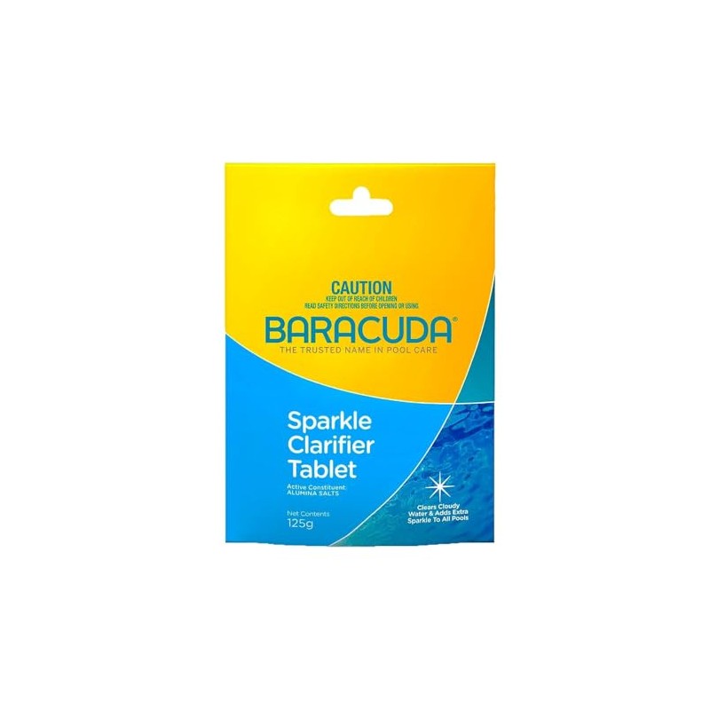 Sparkle Clarifier Tablet 125g Baracuda Clarifier Strength Clears Cloudy Water