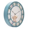 Country Living - Blue Highland Cow Clock - Indoor &