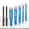7 PCs Diamond Drill Bits Set, Versatile Tile Drill Bits