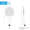 Bächlein Universal Shower Head with 3 Jet Types, Easy to