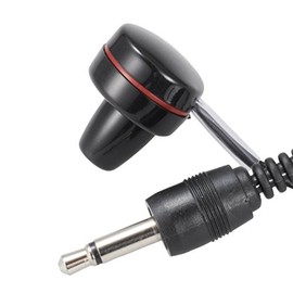 Ohm Denki Ear-0016 TV Monaural Earphones (φ1.3 ft (3.5/3 m) (Black)