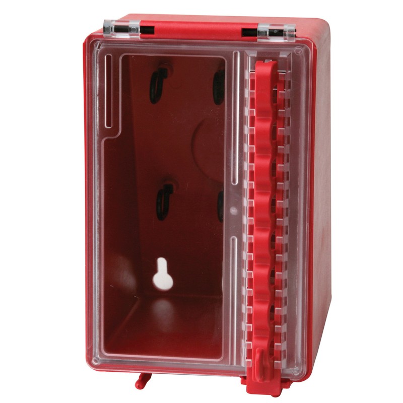 Brady Wall-Mount Group Lock Box for Lockout/Tagout, Plastic
