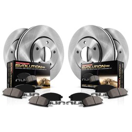 Power Stop Rear KOE8990 Stock Replacement Brake Pads and Rotors Brake Kit Autospecialty