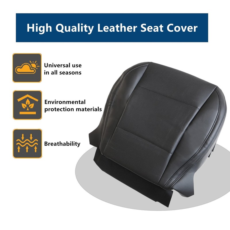 Priprilod Black Perforated Leather with Black Stitching Driver Side Bottom