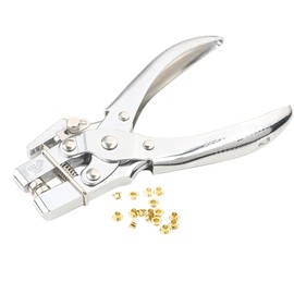 Eyelet Punch, Hole Punch, Rivet Punch, Punch Plier, Rivet Setting Tool, Carbon Steel, Drilling Tool, Leatherwork, Hole Diameter 0.2 inches (4 mm)