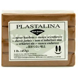 Van Aken (Plastalina) Modelling Clay, 1 pound, Brown by Van Aken