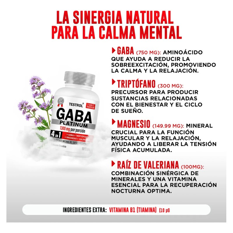 Testrol Combo Duo Gaba Platinum Combo Duo Apoyo Para Dormir