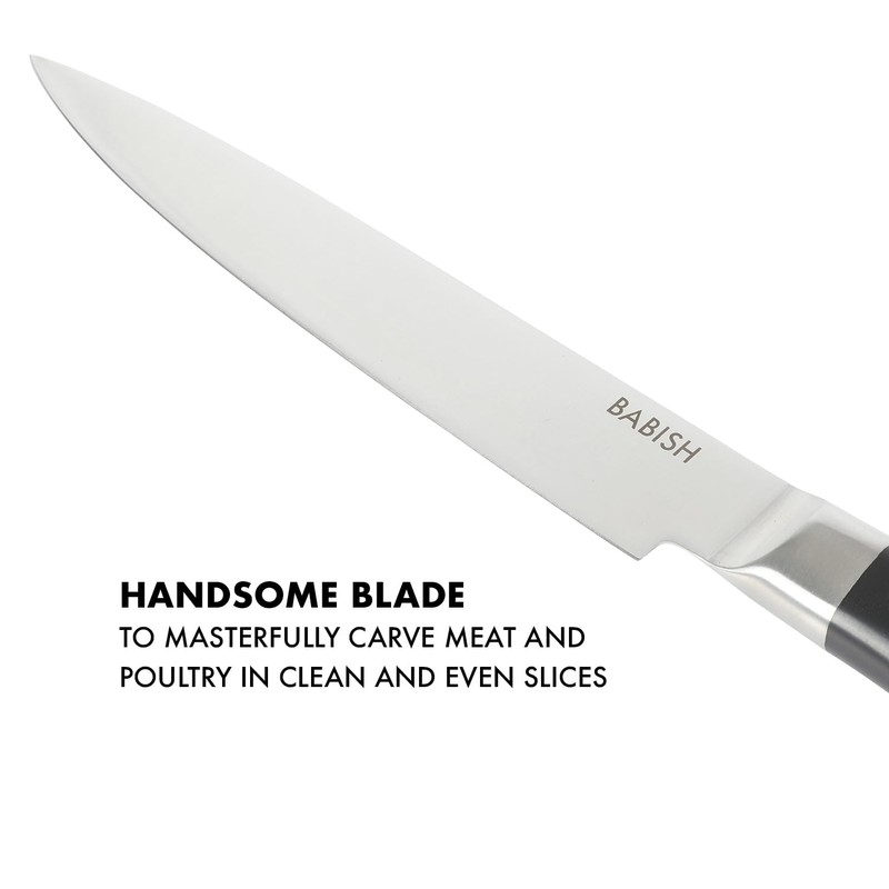Babish High-Carbon 1.4116 German Steel 8 Inch Full Tang, Forged