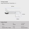 Haoge THB-QS Thumb Up Grip Silver Thumb Rest Black Camera