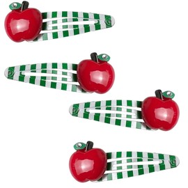 4 Pcs Metal Snap Hair Clip Small Hairpins Fruit Hair Barrettes Hair Accessories for Girls Women