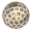 100 Sides Polyhedral Number Dice Metal 5cm Diameter Easy to