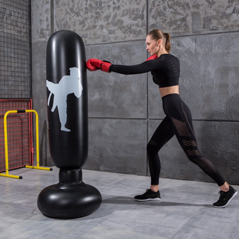 1.6m Adult Inflatable Boxing Bag Thickening Vertical Boxing Fight Column