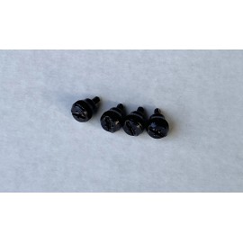 Lian Li 4Pcs/Set Chrome Thumb Screws 6-32 Thread for Lian Li Cases - BLACK