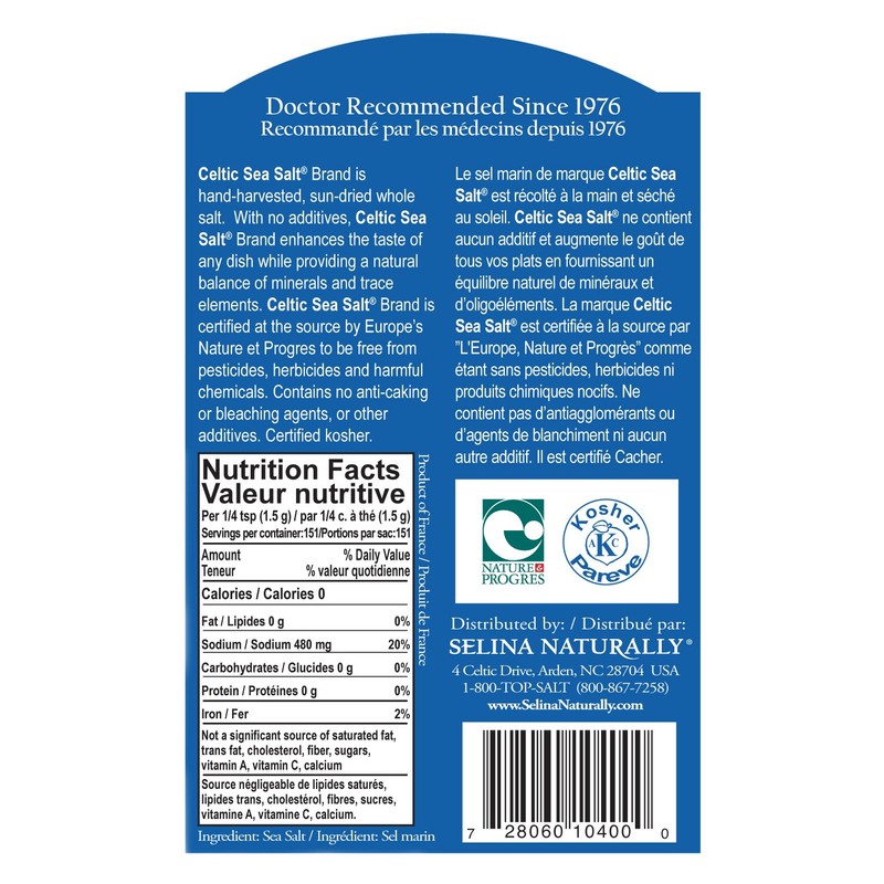 Celtic Sea Salt Light Grey, 8 Ounce (Pack of 12)