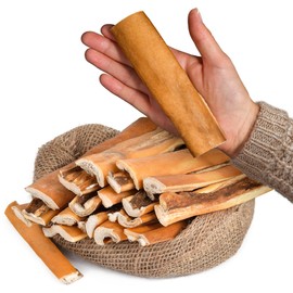 PEPPY DOG Natural Head Skin Chews (20 Count, 2 lb) | Collagen Sticks | No-Hide Treats | Rawhide Alternative | Protein-Rich Snack | Zero Chemicals